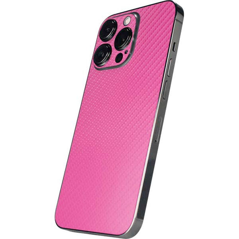 Pink Carbon Fiber Specialty Material iPhone 13 Pro Max Skin